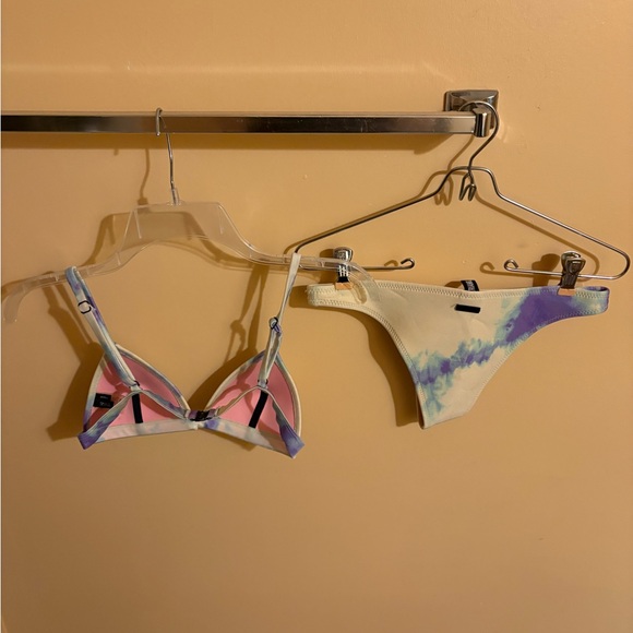 Triangl Blue Bibi Luna Tie Dye Neoprene Bikini Swimsuit - Picture 5 of 5